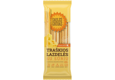 Traškios lazdelės SAULĖS GRŪDAS su sūriu, 125 g