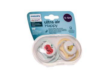 Silikoninis čiulptukas PHILIPS AVENT ULTRA AIR N2, 0-6 mėn., 2 vnt.
