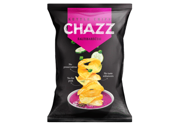 Potato Chips CHAZZ, cold beetroot soup flavor, 90 g