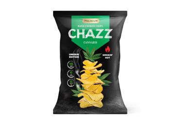 Bulvių traškučiai CHAZZ, kanapių ir Chalapos paprikų skonio, 90 g