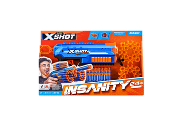 X-SHOT žaislinis šautuvas Manic Insanity, 1 serija, 36603