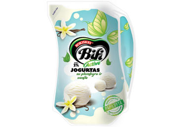 Jogurtas su plombyru ir vanile BIFI ACTIVE, 2 % rieb., 900 g