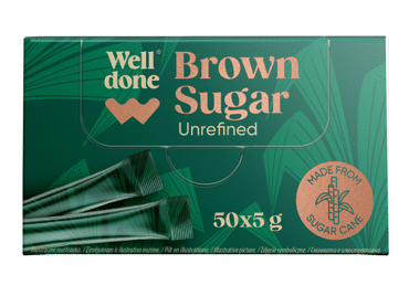 Rudasis smulkus cukrus WELL DONE, 250 g