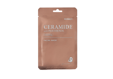 SKIN627 lakštinė veido kaukė maitinamoji su keramidais ir pantenoliu, 22 ml