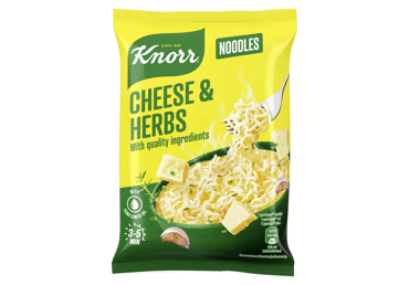 Greitai paruošiami sūrio ir žolelių skonio makaronai KNORR, 61 g