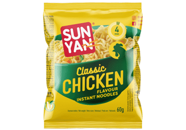 Greitai paruošiami makaronai SUN YAN, vištienos skonio, 60 g