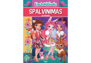 Knyga ENCHANTIMALS. SPALV. SU LIPDUKAIS