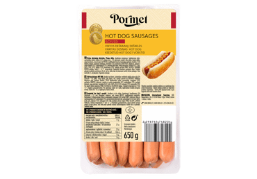 Boiled hot dog sausages, PORMET, I grade, 650 g