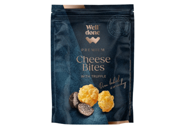 Sūrio kamuoliukai su trumais WELL DONE PREMIUM, 40 % rieb., 24 g