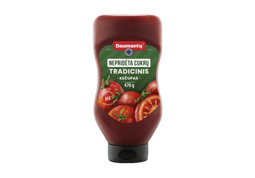 Traditional DAUMANTŲ ketchup without added sugar, 465 g
