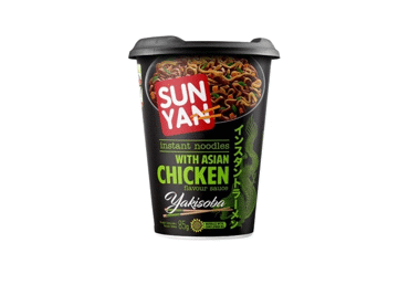 Greitai paruošiami makaronai SUN YAN YAKISOBA, vištienos sk., 85 g