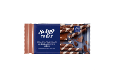 Waffle rolls SELGA with cream filling, 160 g