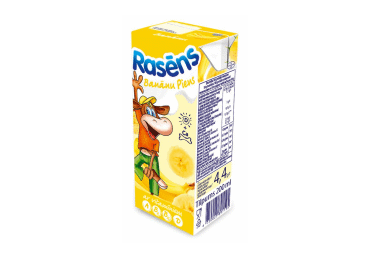 Pieno gėrimas RASĒNS, bananų skonio, 1,5 % rieb., 200 ml