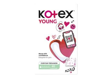 Higieniniai įklotai KOTEX YOUNG ULTRASLIM, 40 vnt.