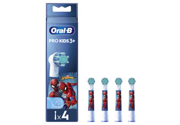 Elektrinio dantų šepetėlio galvutės ORAL-B SPIDERMAN, 4 vnt., 4 vnt.