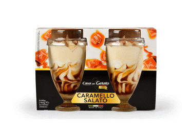 Valg. ledai CASA DEL GELATO, sūdytos karamelės sk., 2 vnt., 180 g