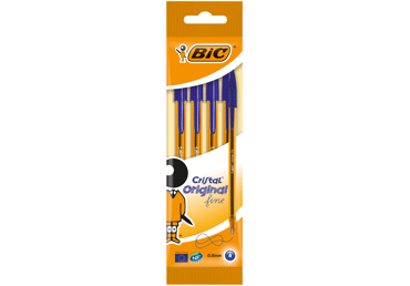 Tušinukai BIC, mėlyni, 4 vnt., 4 vnt.