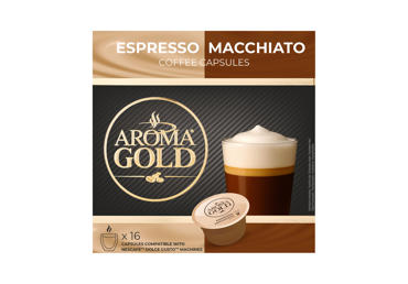Coffee capsules AROMA GOLD ESPRESSO MACCHIATO, 104 g
