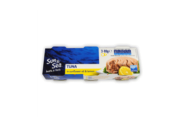 Tunai aliejuje SUN&SEA su citrinomis, 240 g