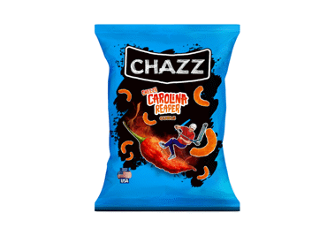Хрустящий кукурузный снек Chazz, со вкусом перца Carolina Reaper, 100 г