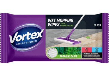 VORTEX Wet Mopping Wipes Tropical Oasis 15 pcs. /Cloths