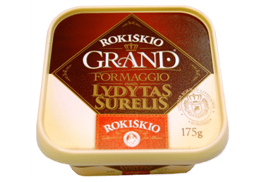 Tepamasis lydytas sūrelis ROKIŠKIO GRAND, 23 % rieb., 175 g