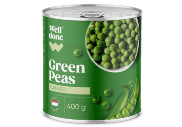 Konservuoti žalieji žirneliai WELL DONE, 400 g
