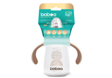 Gertuvė BABOO su silikoniniu snapeliu, 260 ml (nuo 6 mėn.), 1 vnt.