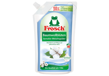 Кондиционер для белья FROSCH, аромат хлопкового цветка, 1 л