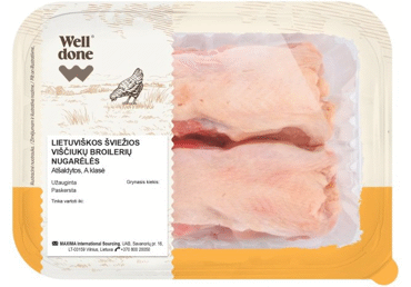 Šviežios viščiukų nugarėlės WELL DONE, 1 kg