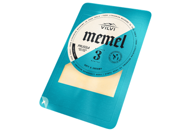 Kietasis sūris MEMEL PRUSSIA (riekelės), 45 % rieb. s. m., 150 g