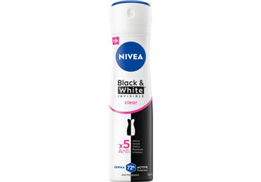 NIVEA BLACK&WHITE CLEAR spray antiperspirant for women, 150 ml