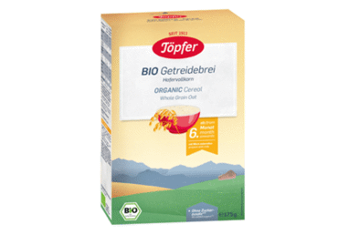 Ekologiška visų grūdo dalių avižų košė TOPFER nuo 6 mėn., 175 g