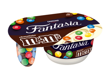 Kreminis jogurtas FANTASIA M&M, vanilės skonio, 13 % rieb., 120 g