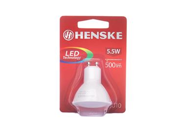 LED lemputė GU10 5,5W 500lm HENSKE