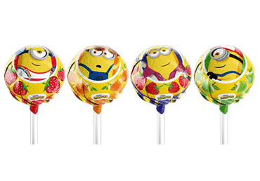 Леденец UNO FOODS MINIONS, фруктовый вкус, 10 г
