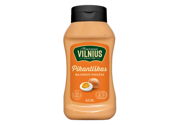Majonezinis pikantiškas padažas VILNIUS, 25 % rieb., 420 ml