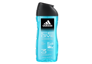 Vyriška dušo želė ADIDAS ICE DIVE, 250 ml