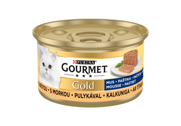 Konservuotas kačių ėdalas GOURMET GOLD su kalakutiena, 85 g