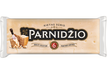Kietasis fermentinis PARNIDŽIO sūris, brandintas 6 mėn., 40 % rieb. s. m., 200 g