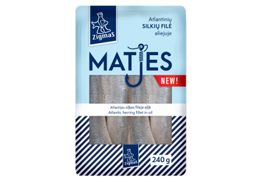 Филе сельди в масле ZIGMAS MATES, 240 г