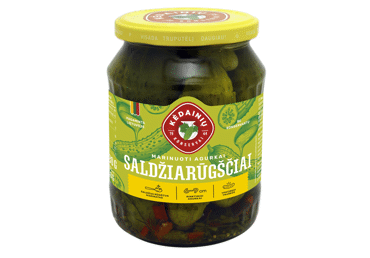 KĖDAINIŲ KONSERVŲ FABRIKO marinuoti saldžiarūgščiai agurkai, 720 ml