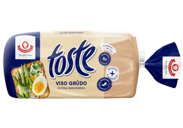 Visų grūdo dalių skrudinamoji duona TOSTE, 500 g