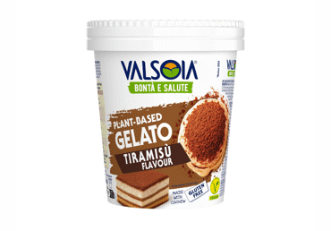 Растительное съедобное мороженое VALSOIA, вкус тирамису, 300 г