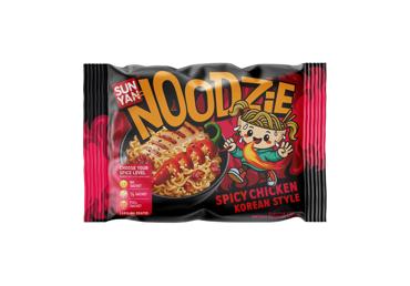 Быстрорастворимый острый рамен SUN YAN Noodzie ОСТРАЯ КУРИЦА, 120 г