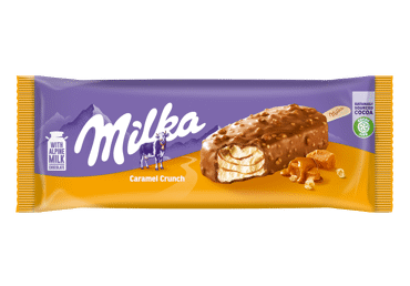 Edible ice cream MILKA with crispy caramel, 62 g