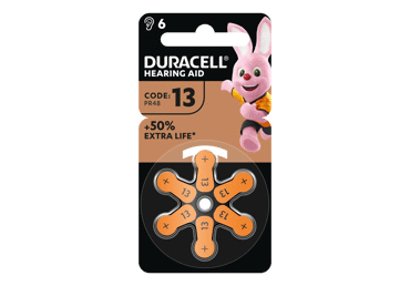 Elementai klausos aparatui DURACELL 13PR48, 6 vnt.