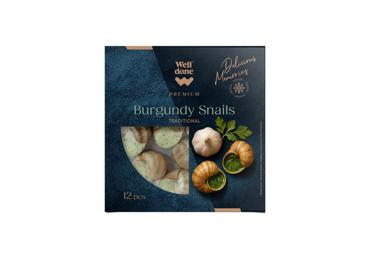 Frozen traditional Burgundy snails