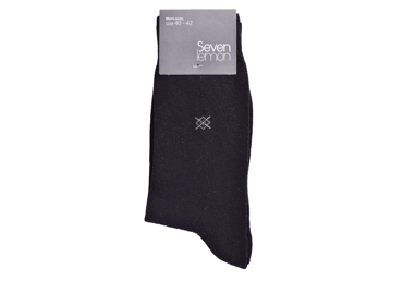 Vyriškos kojinės SEVEN LEMON, dydis 43-45, juodos, 1 pora, 1 vnt.