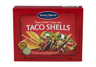 Kukurūzų krepšeliai takams SANTA MARIA TEX MEX, 12 vnt., 135 g